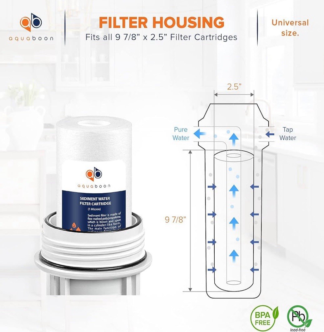 Whole House Sediment Filter – 1 Micron Water Filter 10 x 2.5 – 25 Pack Case