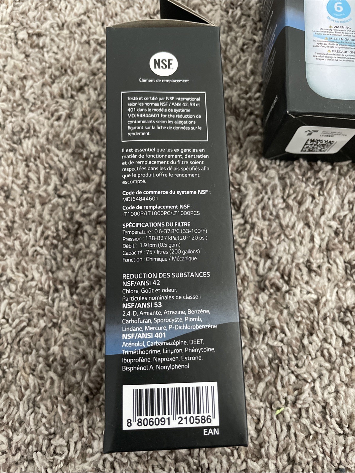 3 PACK Refresh Refrigerator Ice Water Filter For LG LT1000P ADQ747935 Brand New.