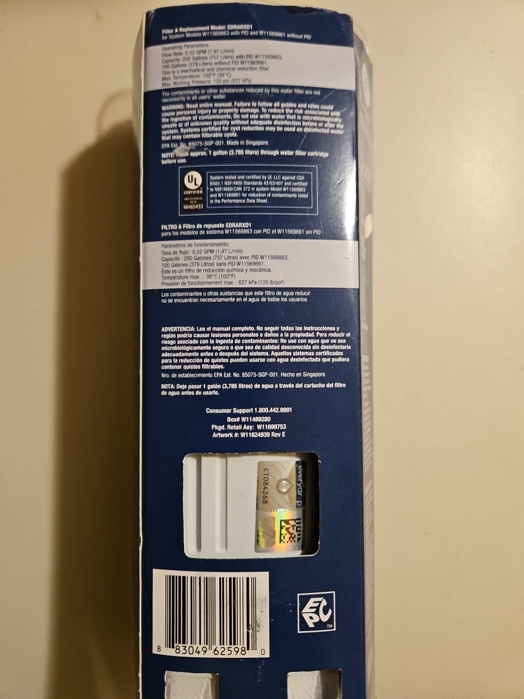 Everydrop by Whirlpool EDRARXD1 Refrigerator Water Filter A – Genuine OEM