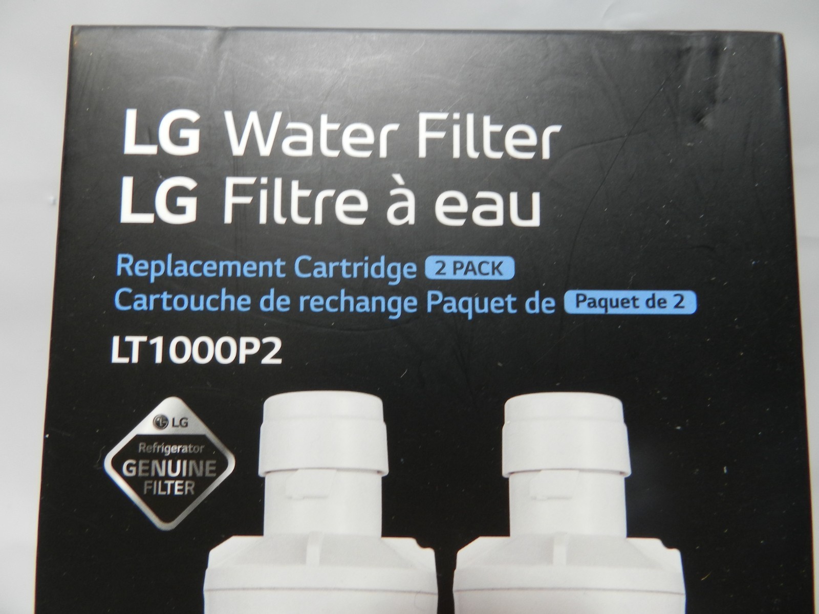 2 – LG LT1000P2 6-Month /200 Gallon Refrigerator Replacement Water Filter (L31K)