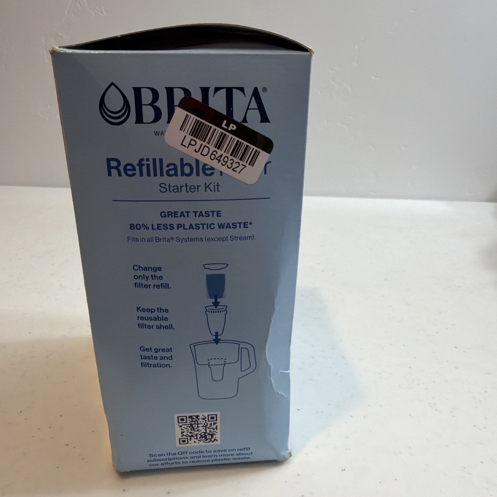 3 Qty Brita Water Filtration Refillable Filter Starter Kit 3pk – Without box