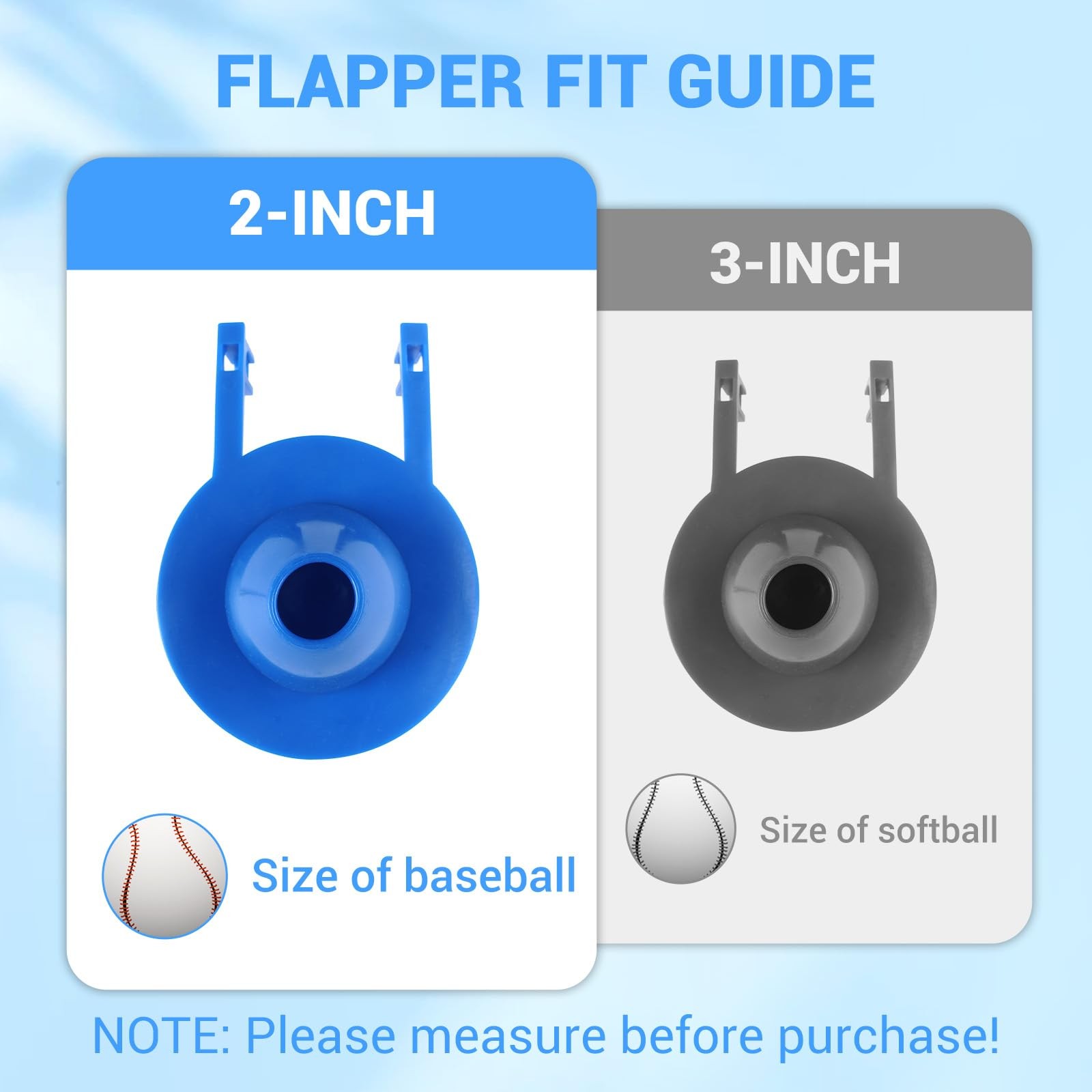 Universal Toilet Flapper Replacement 2 Inch – Compatible with Most American S…