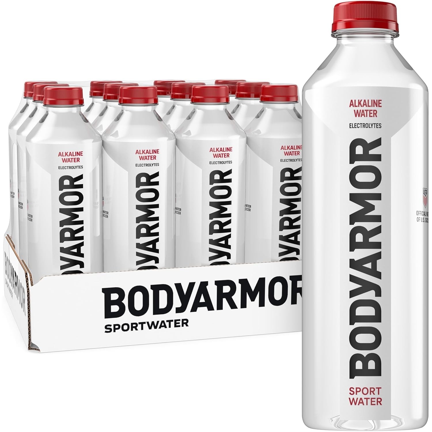 SportWater Alkaline Water, Electrolyte Drink, 12 Pack