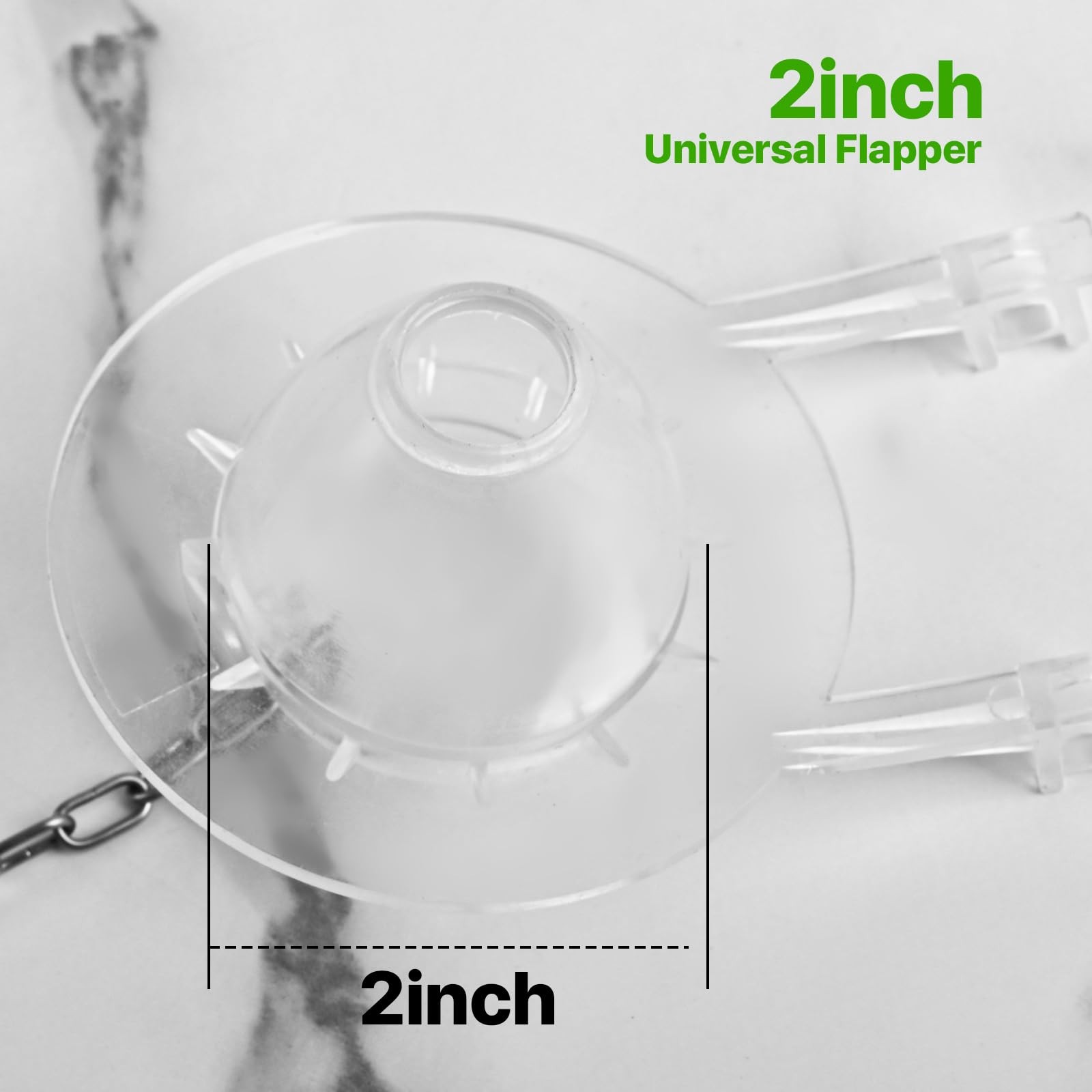 Toilet Flapper Replacement Kit 2 Inch, Long Lasting Silicone Universal Flappe…