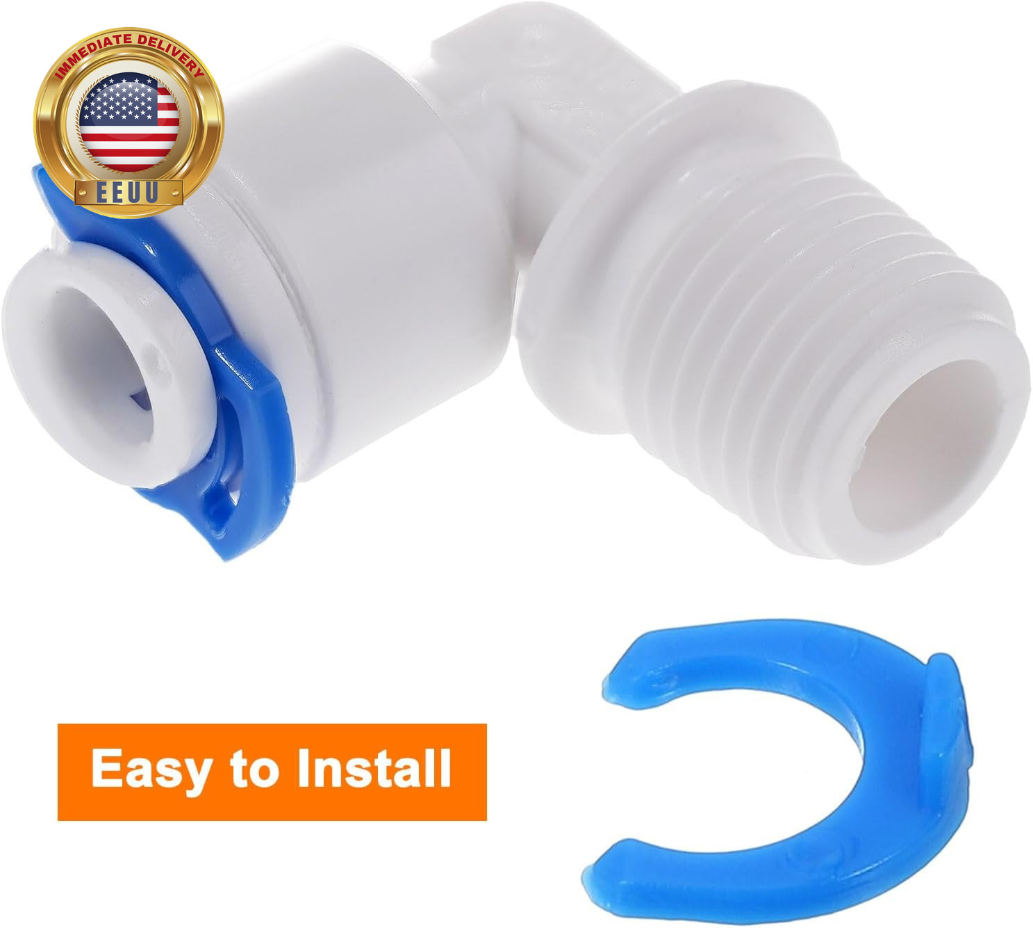 50Pcs 1/4 Inch Locking Clip for RO Water Filtration Systems Tube Quick Connect L