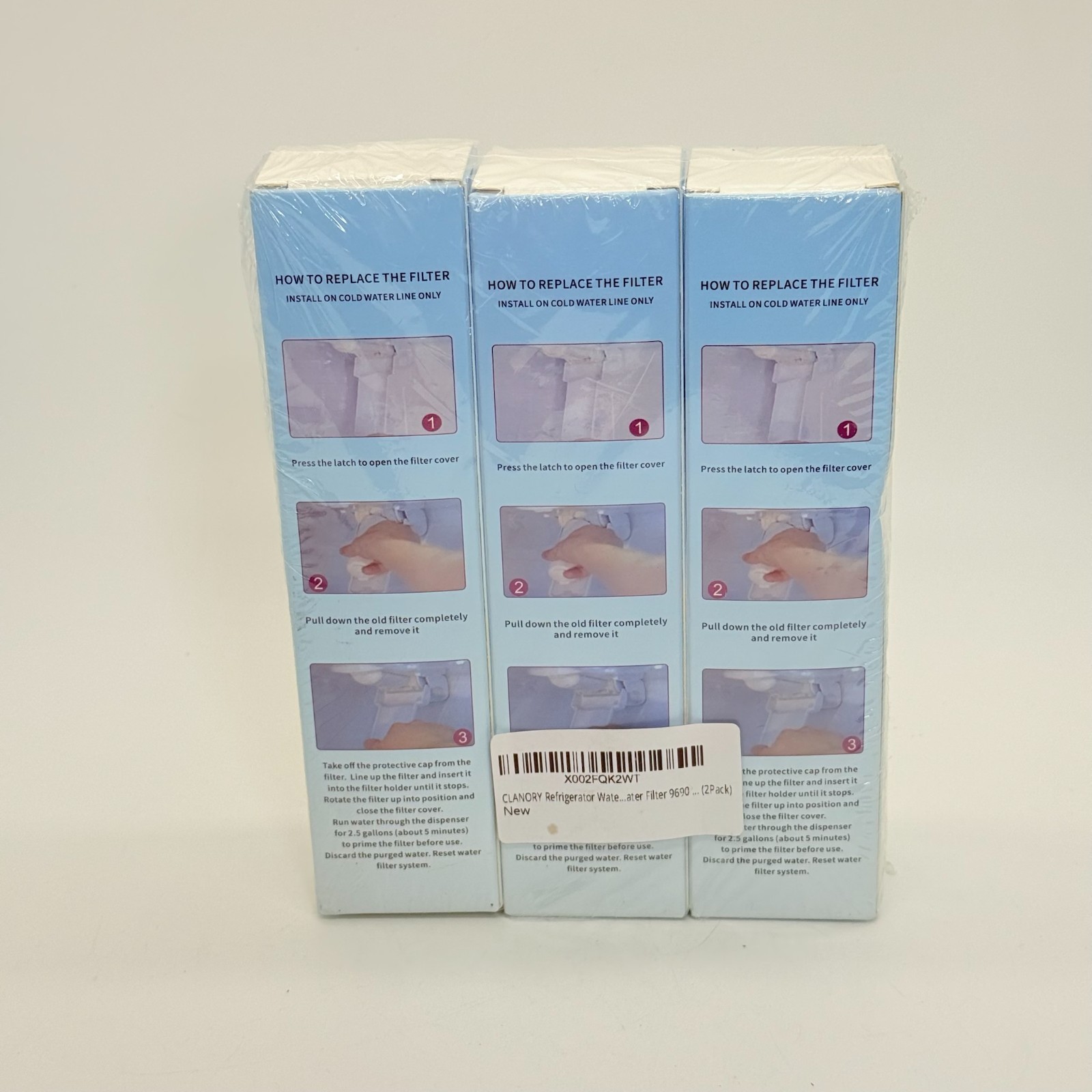 3 Droppic Refrigerator Filter, Pack of 3 NEW, compatible with LG700P LT700P