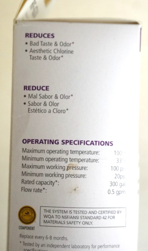 Culligan RF-G2A Advanced Filtration Cartridge Ice & Refrigerator GE-MSWF