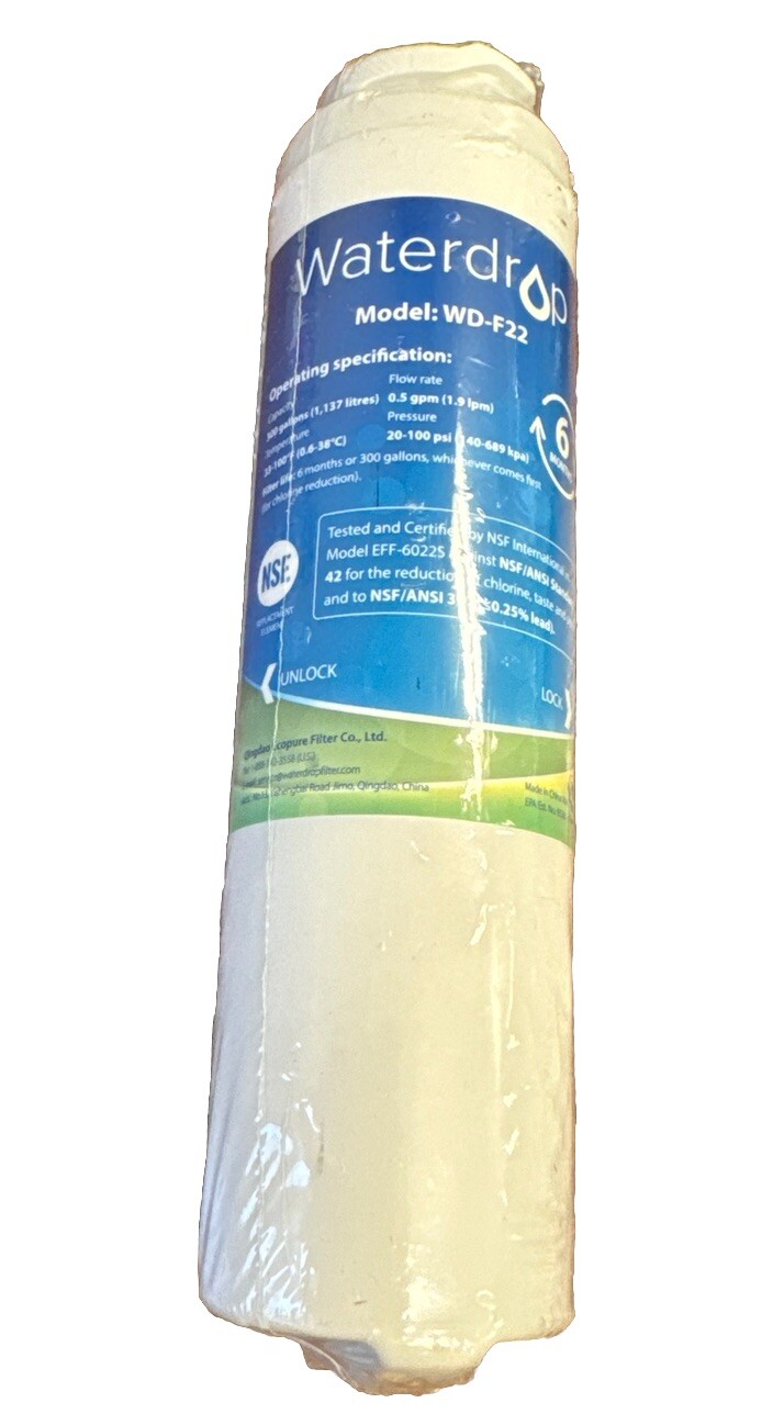 Waterdrop WD-F22 Replacement For GE MSWF Refrigerator Water Filter
