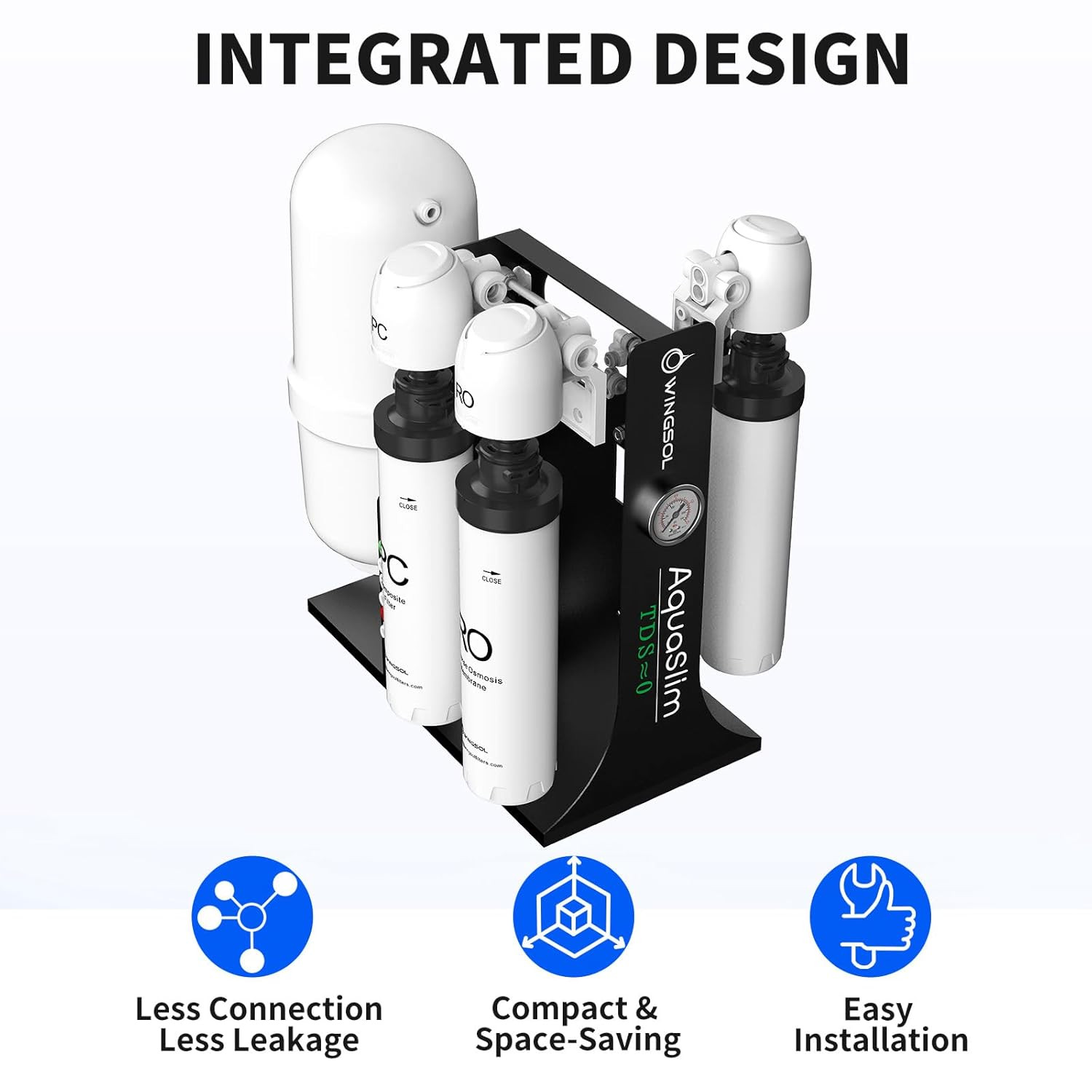 8-Stage Under Sink RO Water Filter System – NSF Certified, No Electricity Needed
