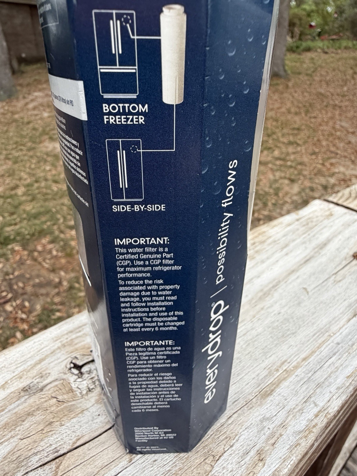 EveryDrop Water Filter 4 – EDR4RXD1 Ice and Water Refrigerator NEW Reduces Lead