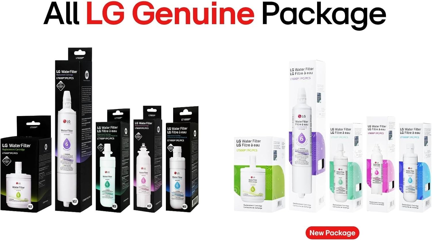 LG LT500P – 6 Month / 500 Gallon Capacity Replacement Refrigerator Water Filter