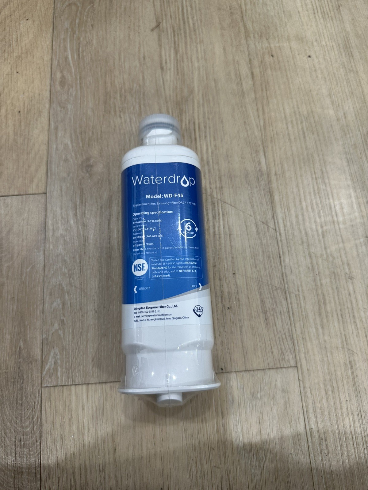 Waterdrop WD-F45 Water Filter – New & Sealed