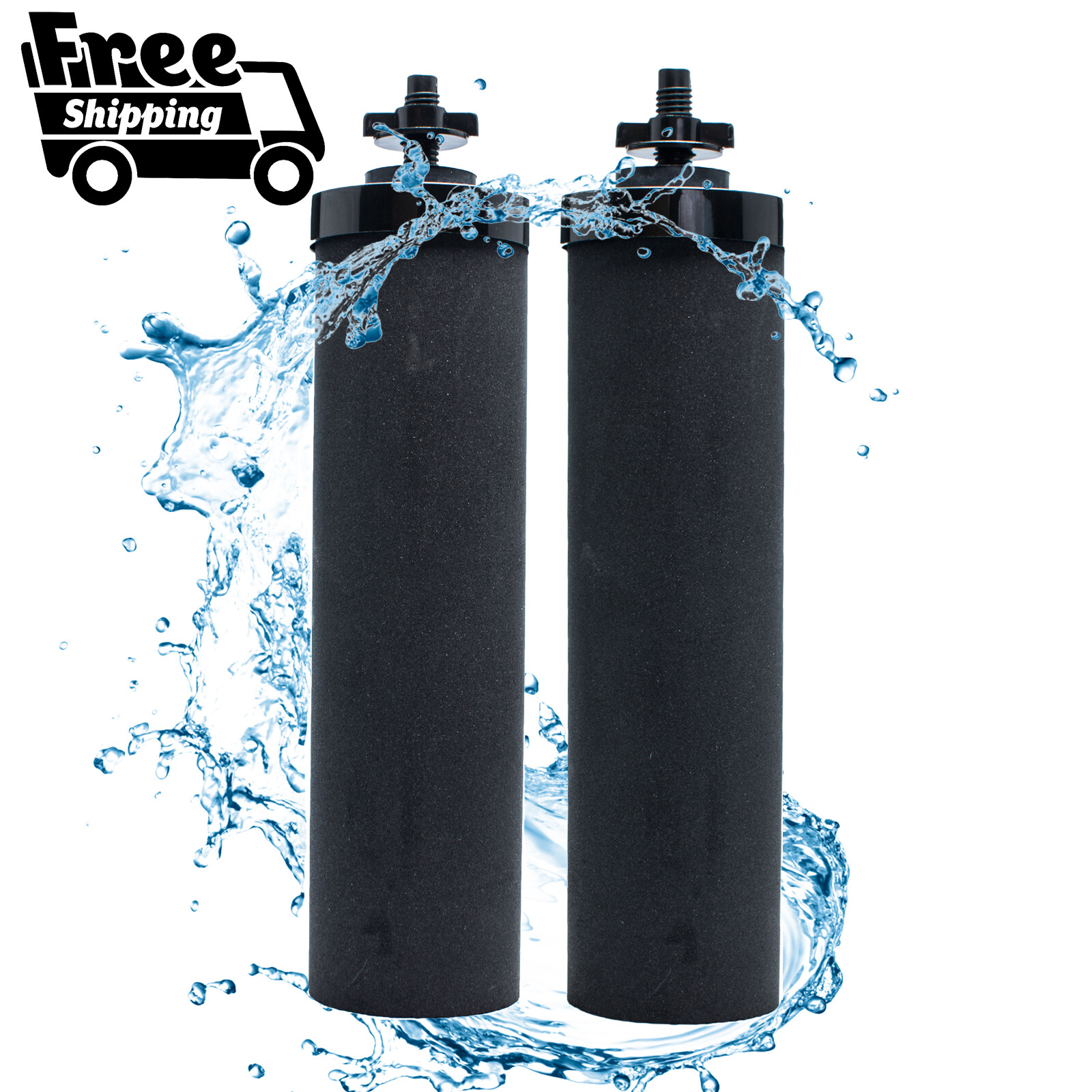 Fits Black Berkey Water Filters BB9-2 Combo & Fluoride by AQUA CREST 2 Pack