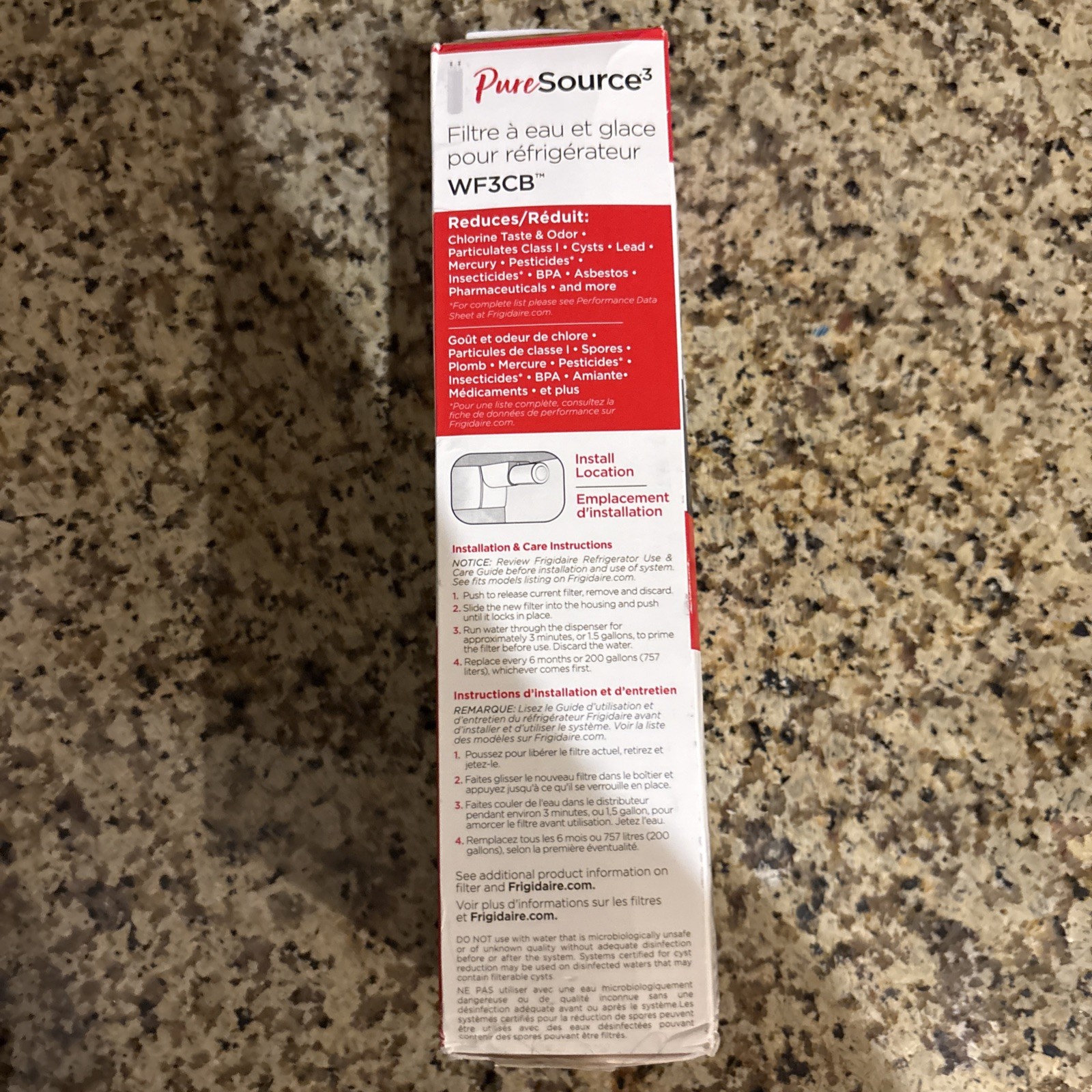 Frigidaire WF3CB Puresource3 Refrigerator Water Filter, White, 1 Count