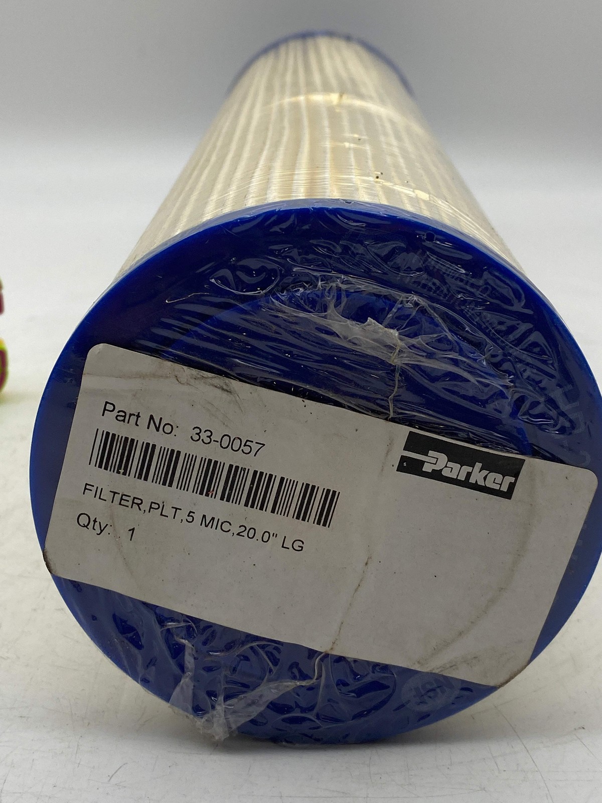 Parker 33-0057 Pleated Water Filter, 20in. x 4.5in. *Lot of (2)* (New)