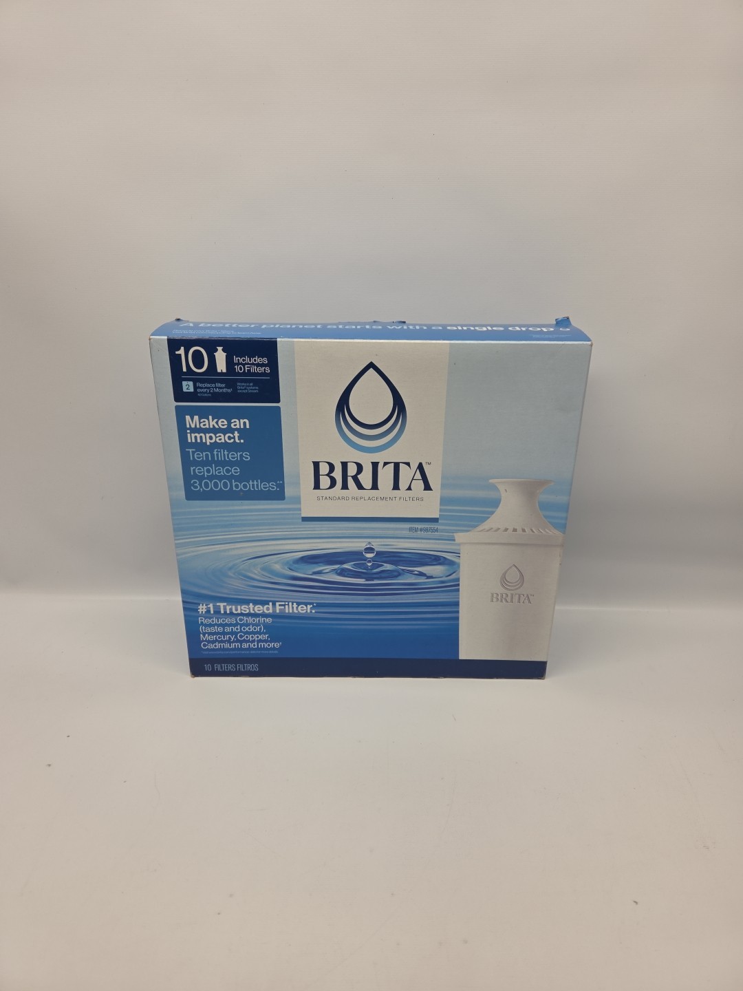 Brita Standard Replacement Water Filter – 10 Pack