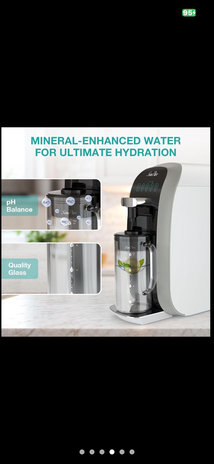 Y7T-A Countertop Reverse Osmosis Water Filter, NSF/ANSI 58 Certified, 5 Stage RO