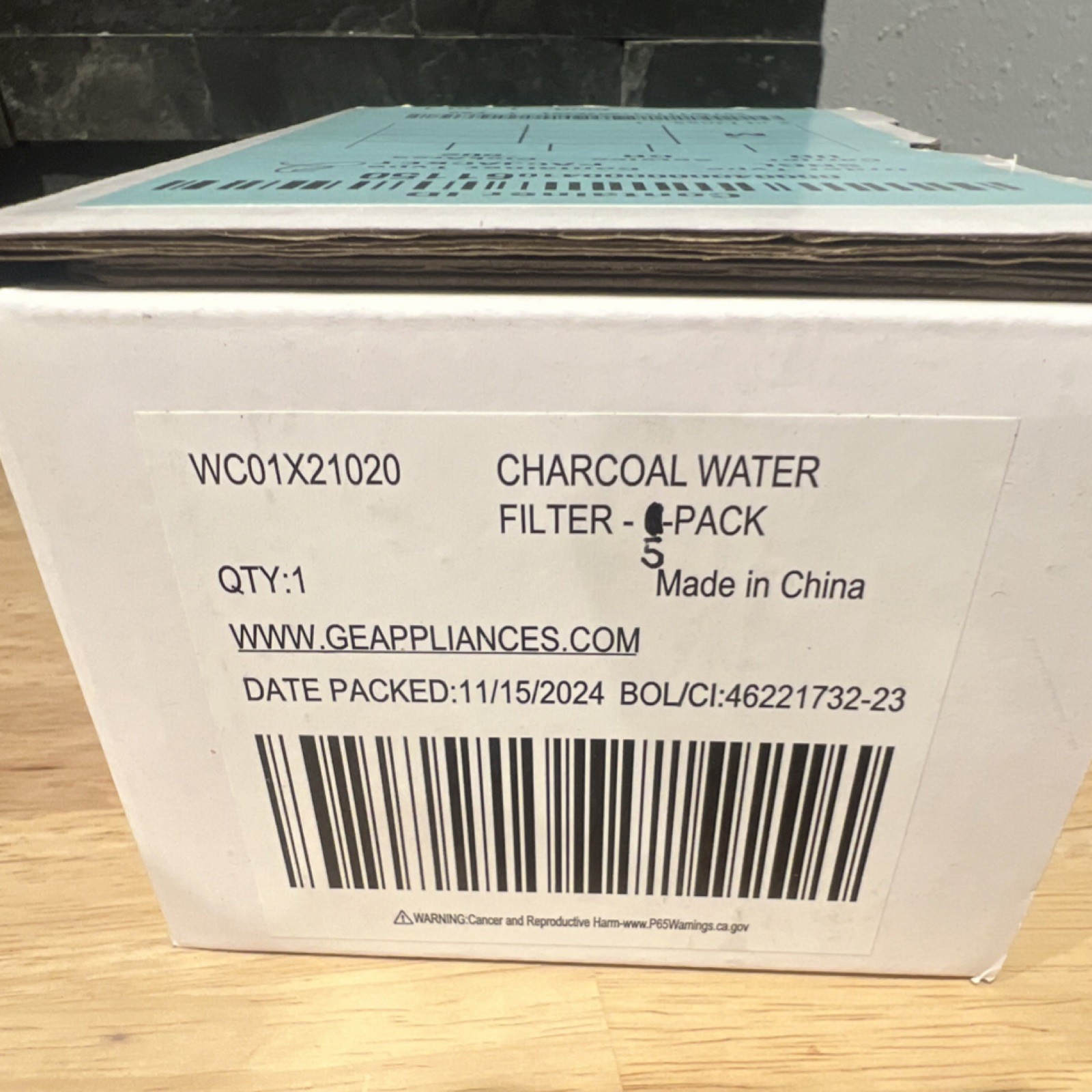 GE Appliances WC01X21020 Charcoal Water Filter 5-Pack
