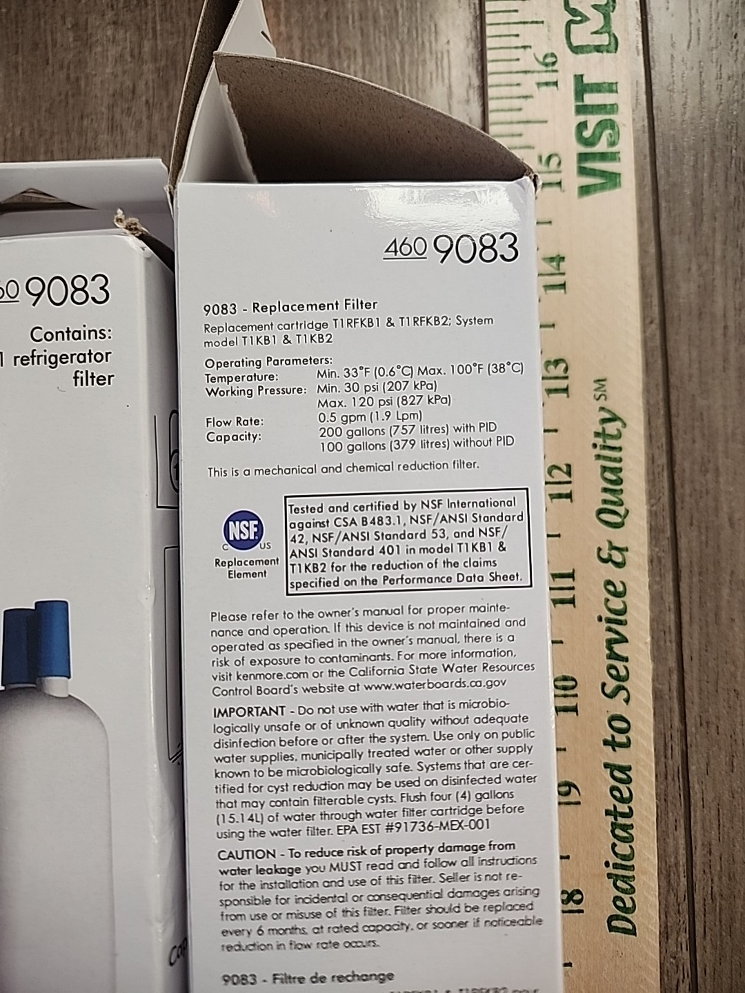 NEW OEM Kenmore 460 9083 Water Filter Lot Of 3 Replacement Refrigerator Filter