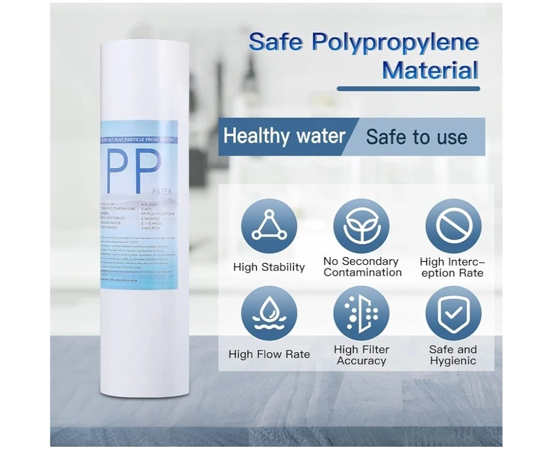 Water Filter Cartridge Replacement, 2xPP Cotton Filter 2.5″x10″ 5 Micron…