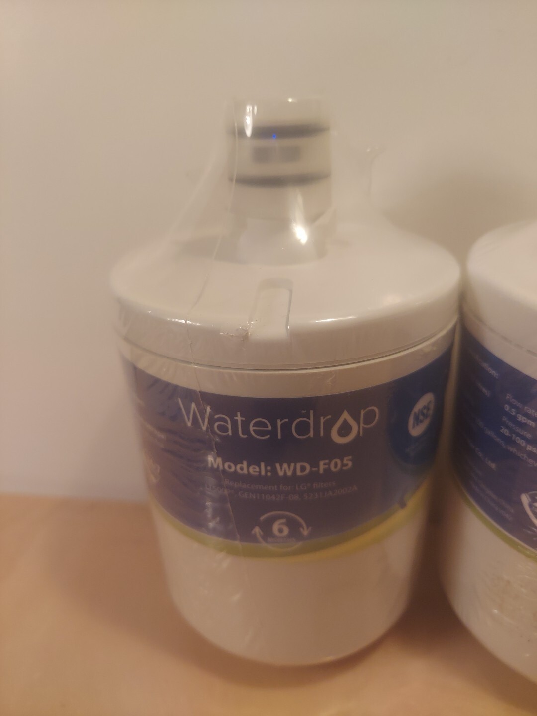 Waterdrop Model WD-F05 Water Filters for LG Replaces LT500P, GEN11042F-08 & More