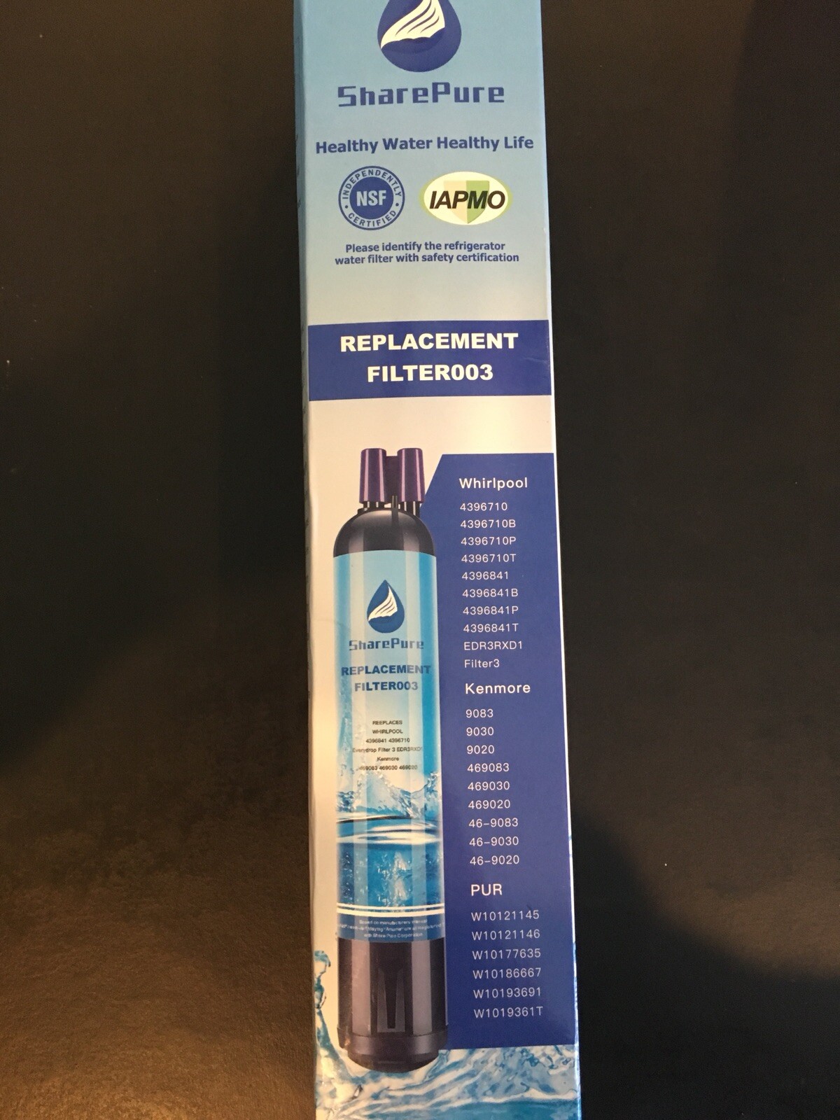 SHARE PURE FILTER (FILTER003) FOR MULTIPLE BRANDS-NIB-Sealed-Ships FREE