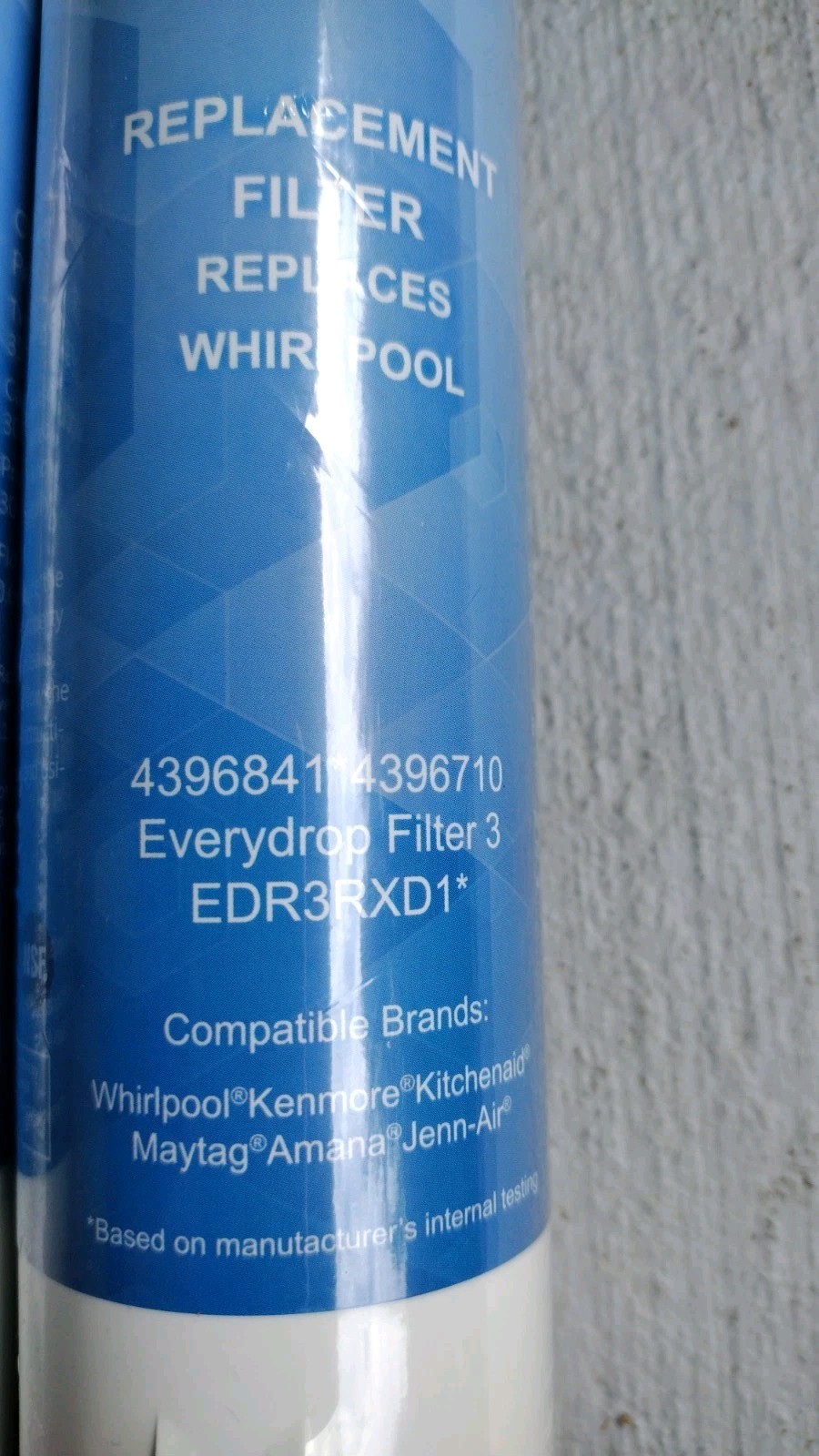 3x Waten H20 4396841 *4396710 Water Replacement Filter 3 EDR3RXD1