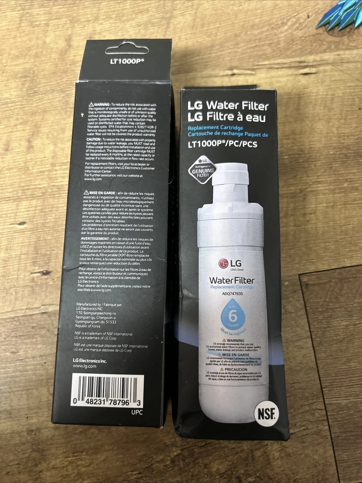 LG Genuine LT1000P/PC/PCS Refrigerator Replacement Water Filter Lot of 2