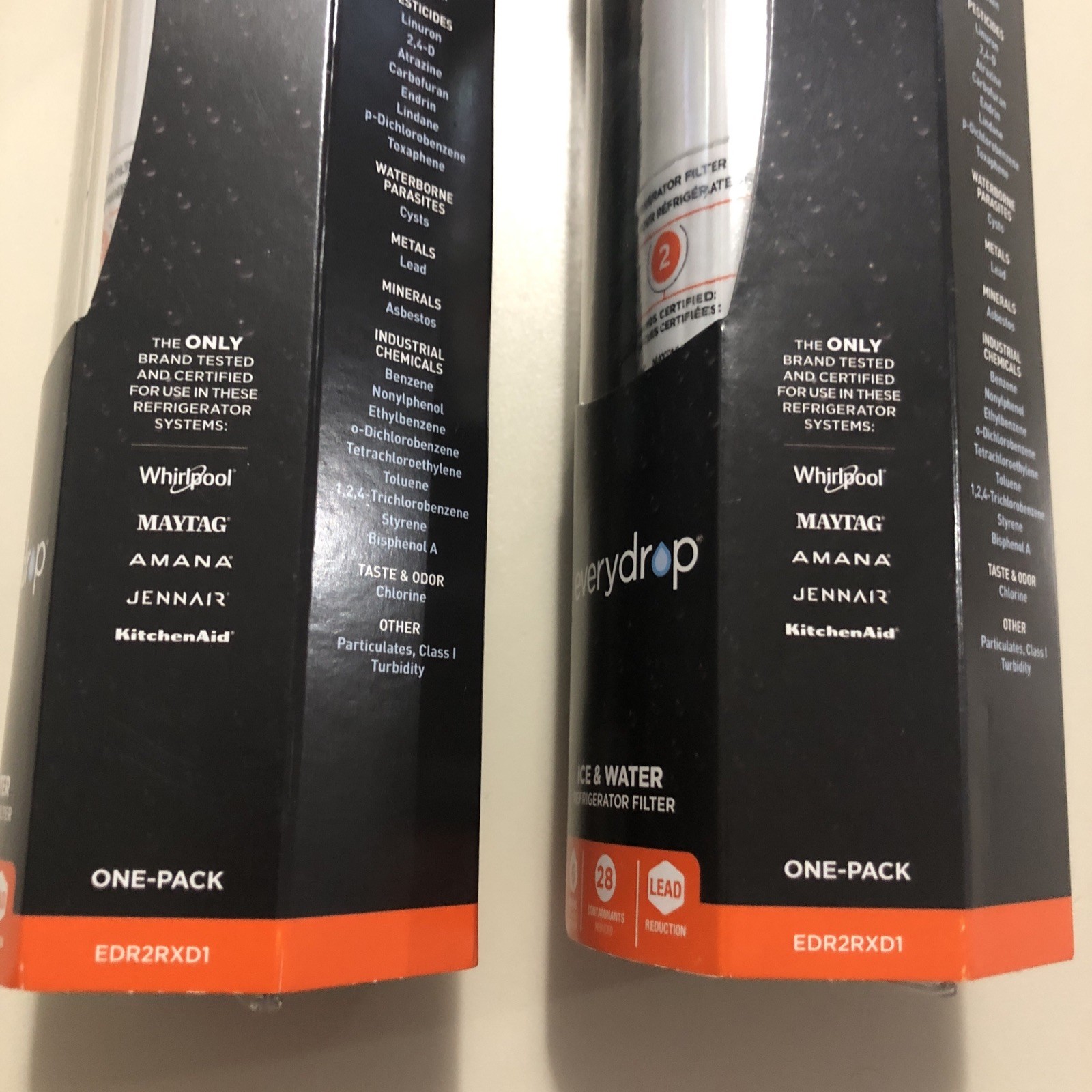 (Lot Of 2) EveryDrop 2 Ice And Water Refrigerator Water Filter ΕDR2RXD1