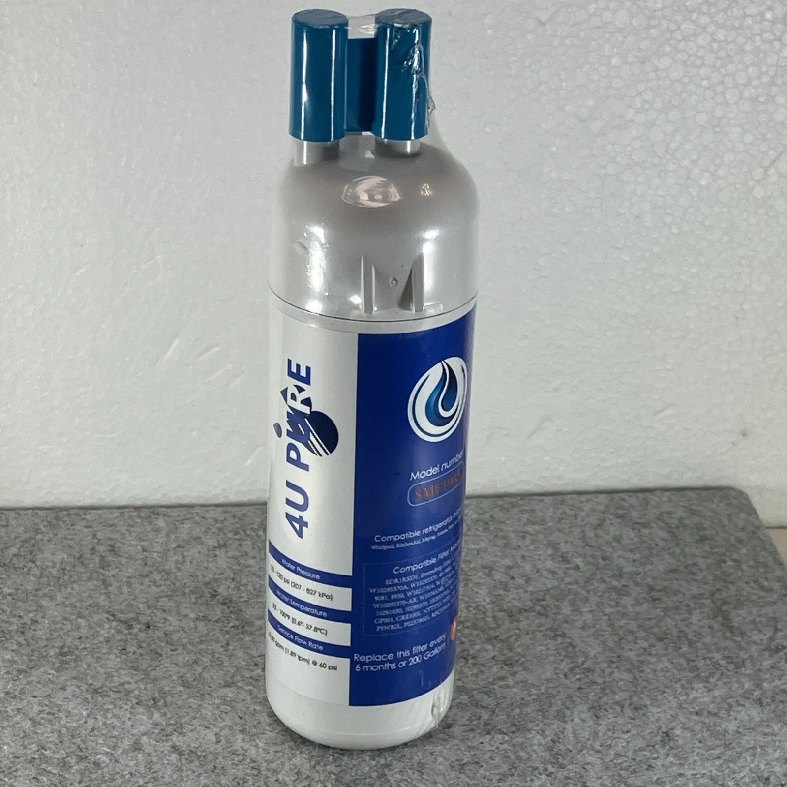4U PURE Model SMF1003 Refrigerator Water Filter 6 Month 200 Gallons New Sealed