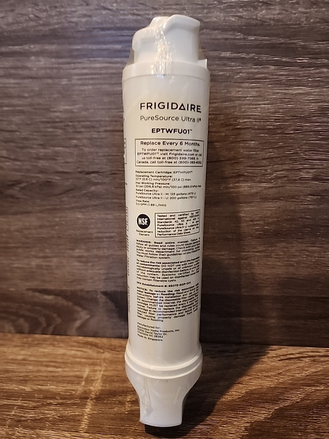 NEW Frigidaire EPTWFU01 Pure Source Ultra II Refrigerator Water Filter