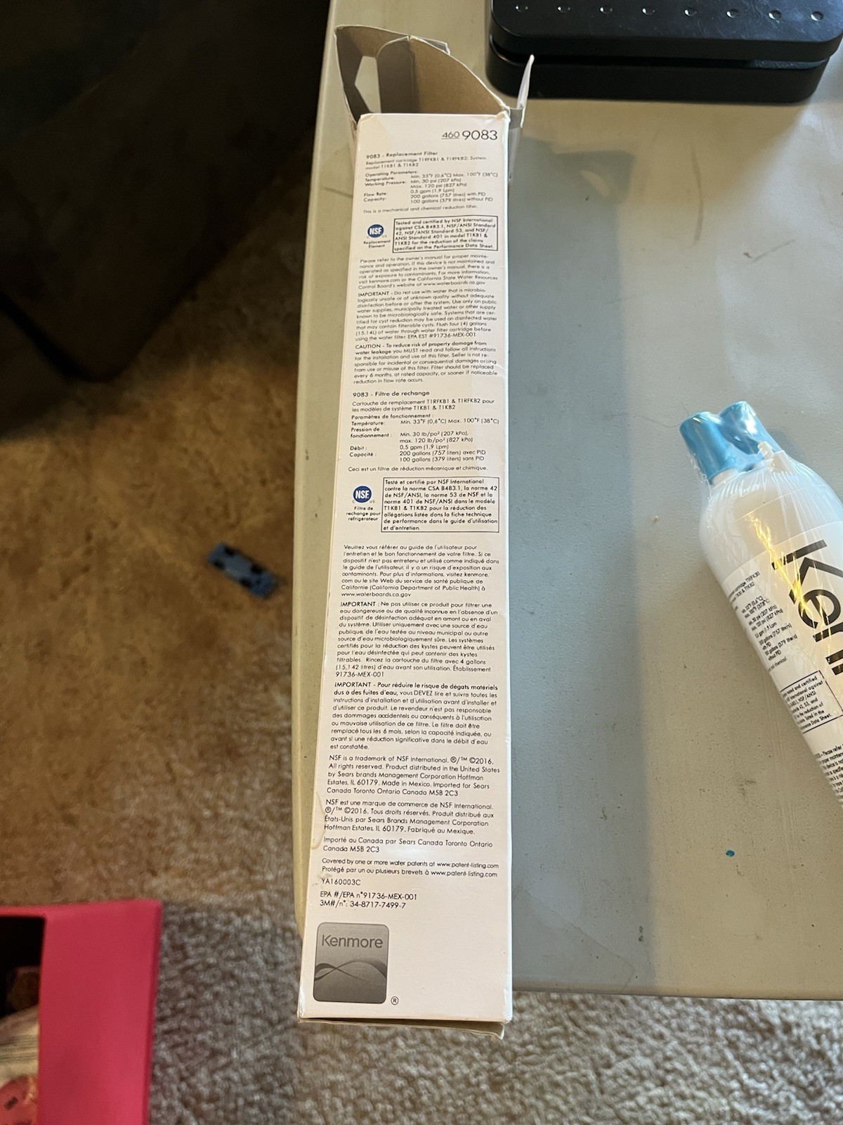 Kenmore 460-9083 Replacement Refrigerator Water Filter