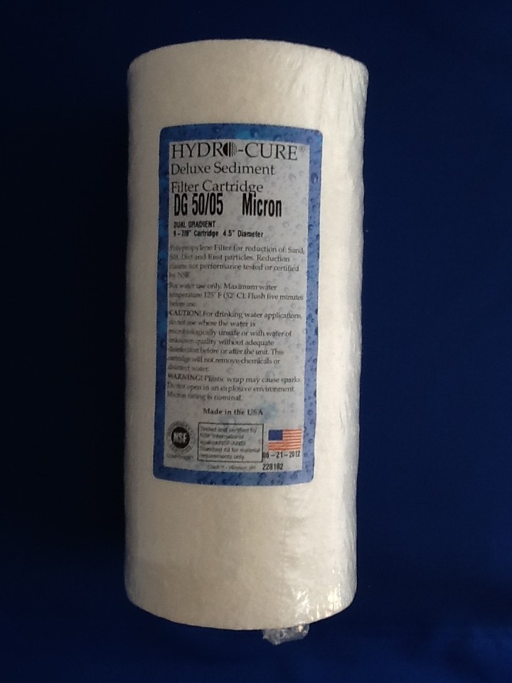 HYDRO CURE DELUXE DG 50/05 BIG BLUE 10″x4.5″ SEDIMENT FILTER – 4 FILTERS