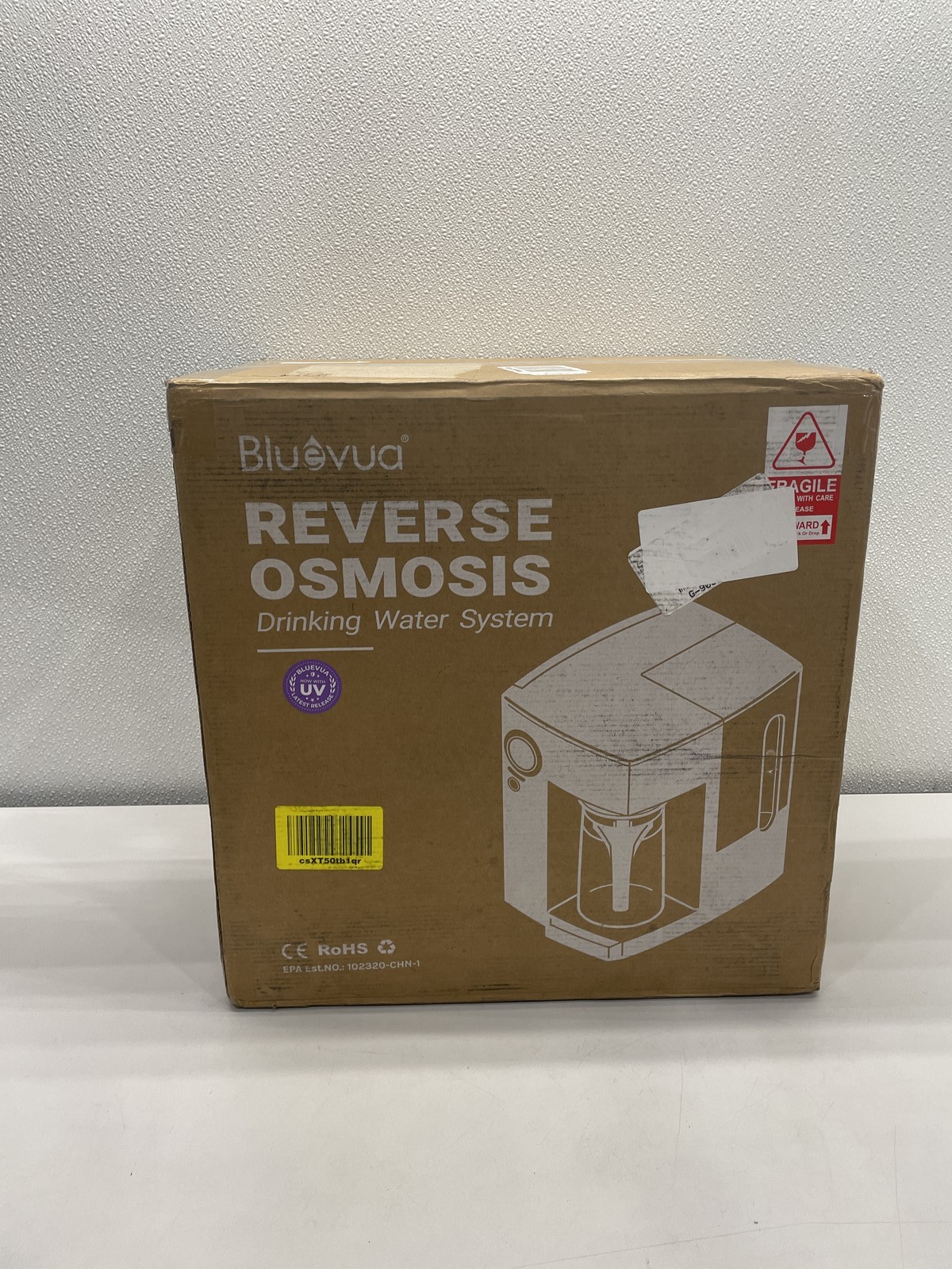 Bluevua RO100ROPOT-UV Countertop Reverse Osmosis Water Filter System White