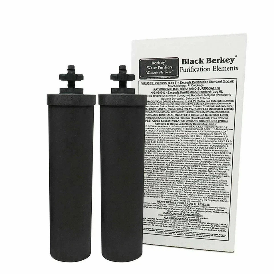 Berkey BB9-2 Black Purification Elements (2-Pack) | Genuine Water Filters | New