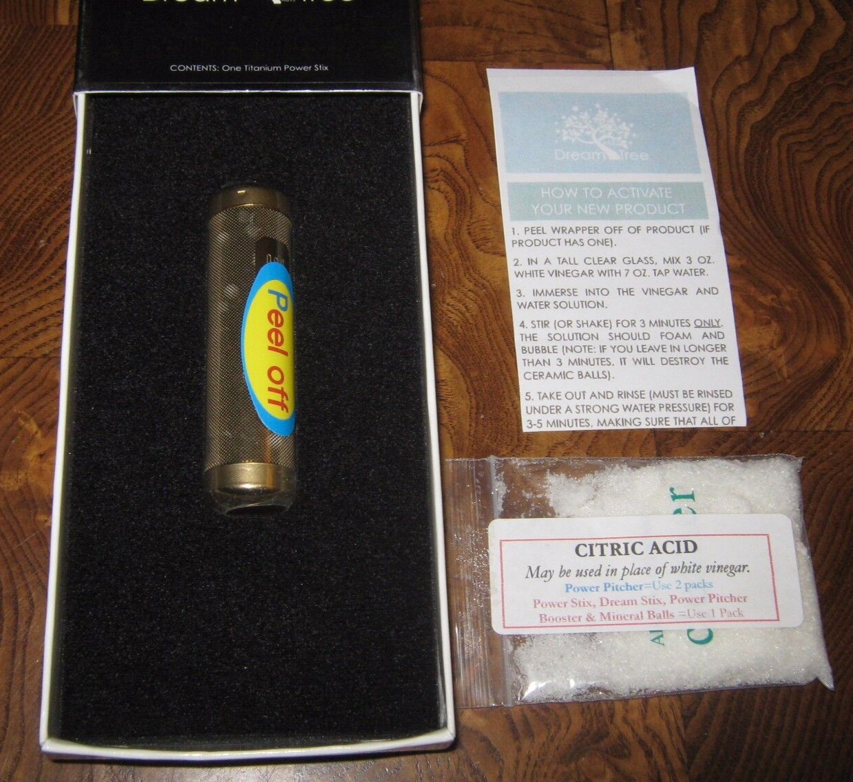 Dream Tree Titanium Gold Power Stix – Create Alkaline Water