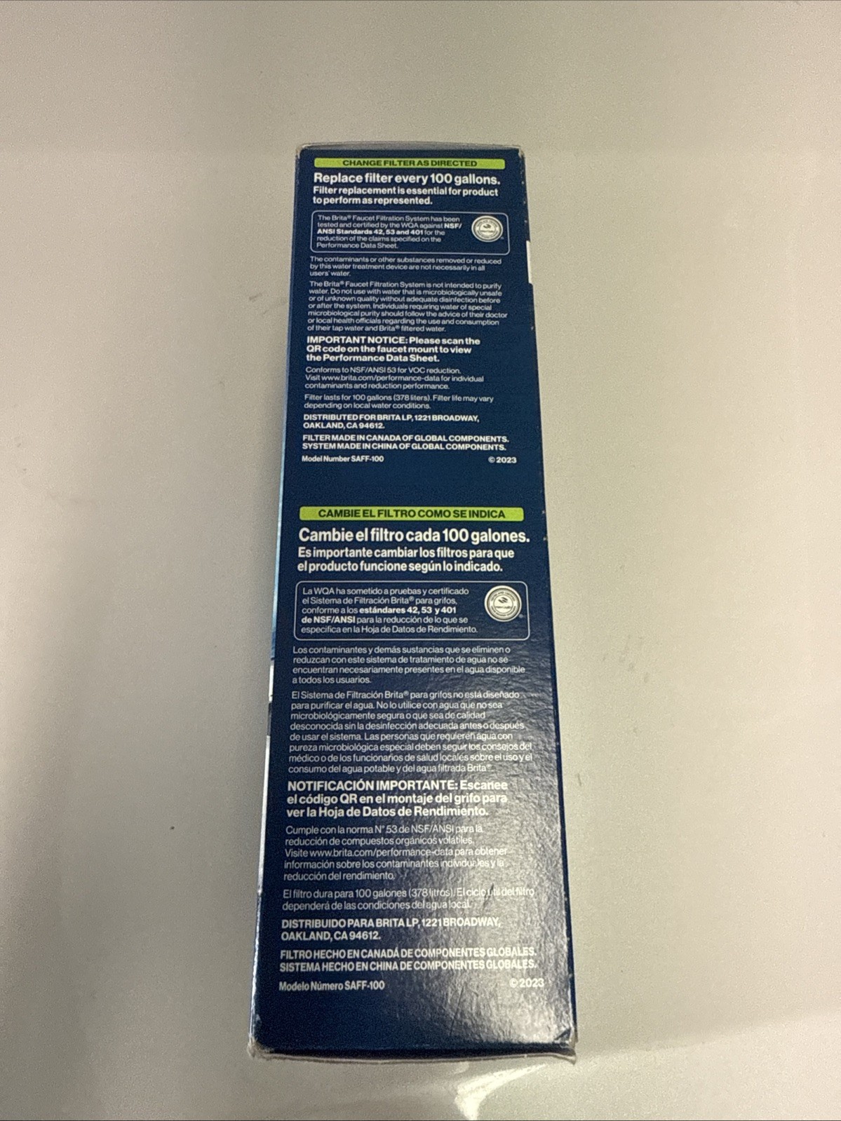 Brita Elite Faucet Water Filter In WHITE