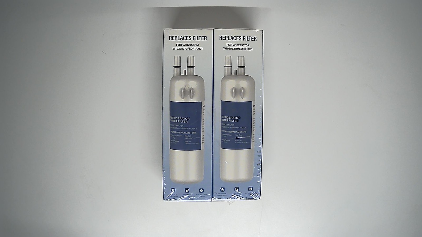 H2O Replacement Filter for EDR1RXD1 W10295370A W10295370 2/pk SEALED