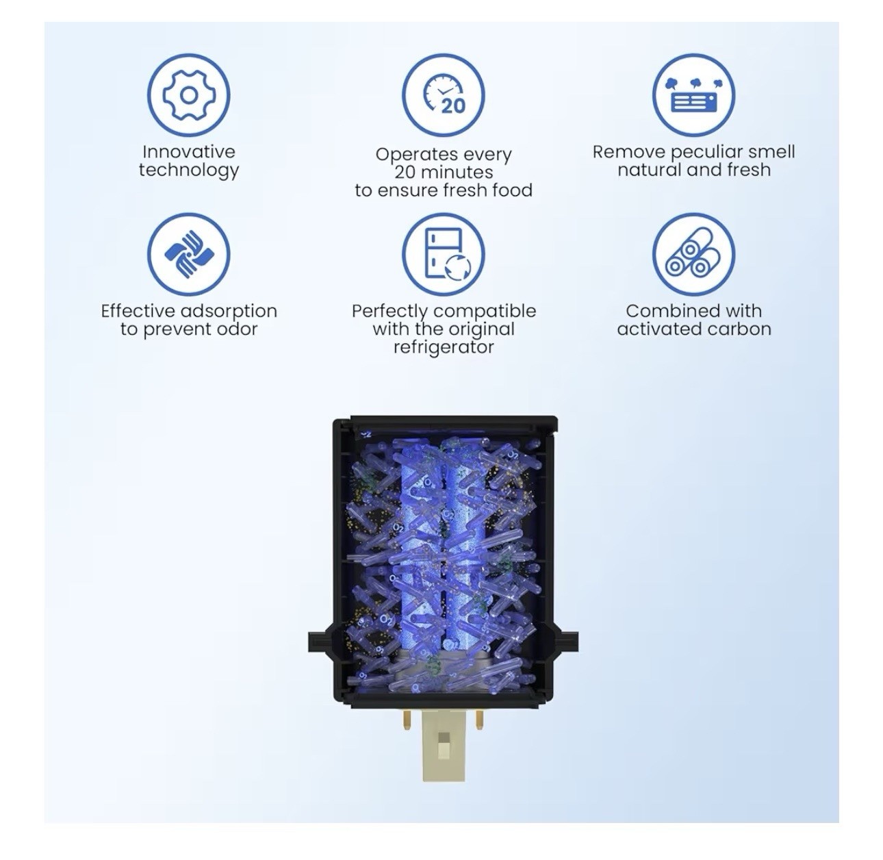 GLACIER FRESH Replacement for Sub-Zero Refrigerator Air Purification Cartridge