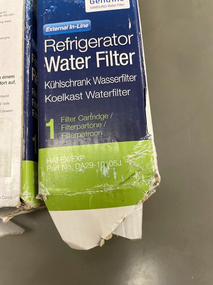 3 Pack Samsung Water Filter Part #DA29-10105J Unused with Box Damage OEM