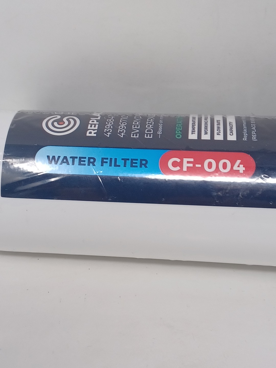 1 Crystala Filter Cf-004, Replacement For 4396841, 4396710, edr3rxd1