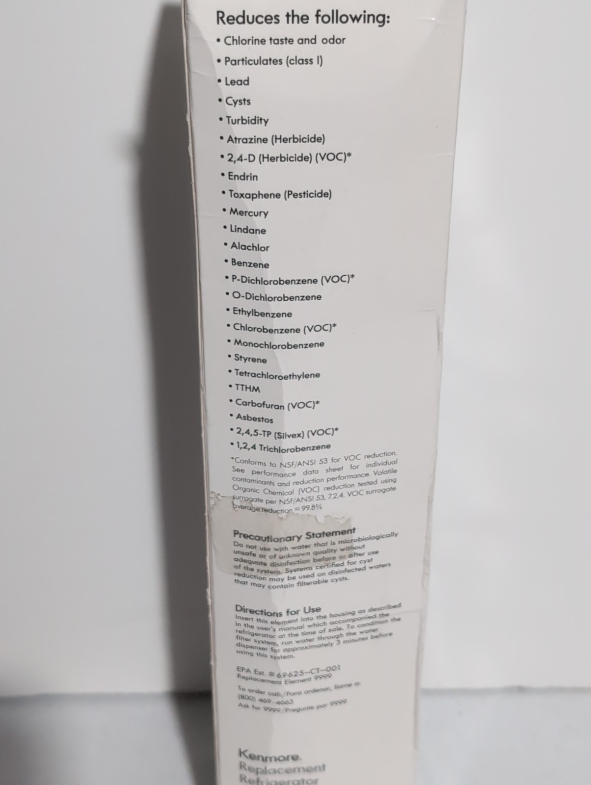 Kenmore 46-9999 Water Filter Cartridge Replacement NEW SEALED