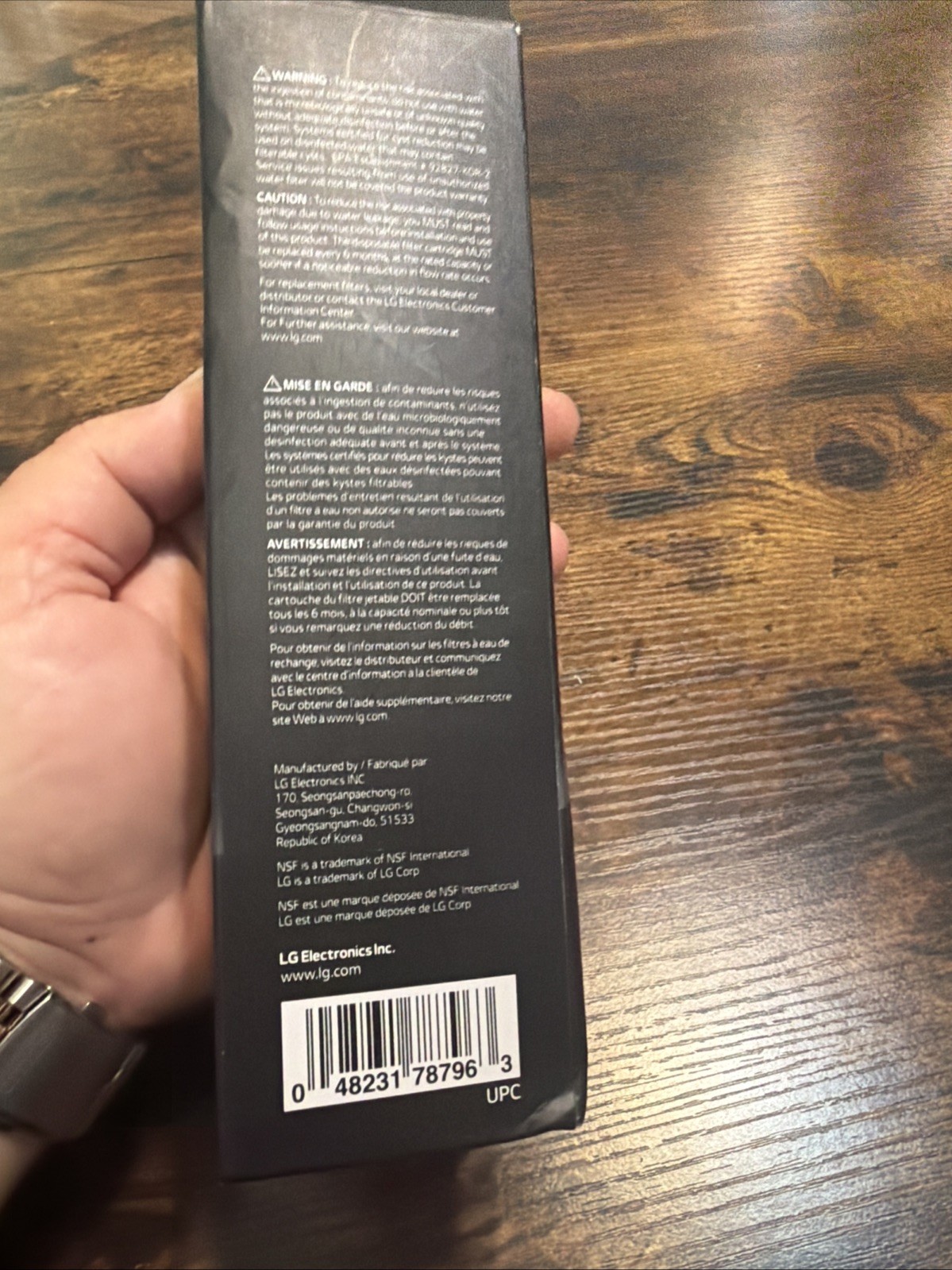 Genuine LG Water Filter Replacement Cartridge LT1000P/PC/PCS – New/ Sealed