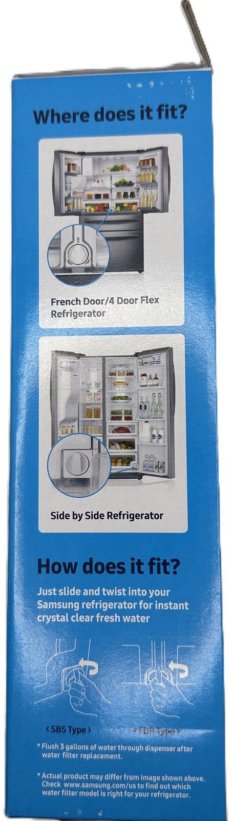 Samsung HAF-CIN/EXP Refrigerator Water Filter Carbon Block 6 Month OEM 2-Pack