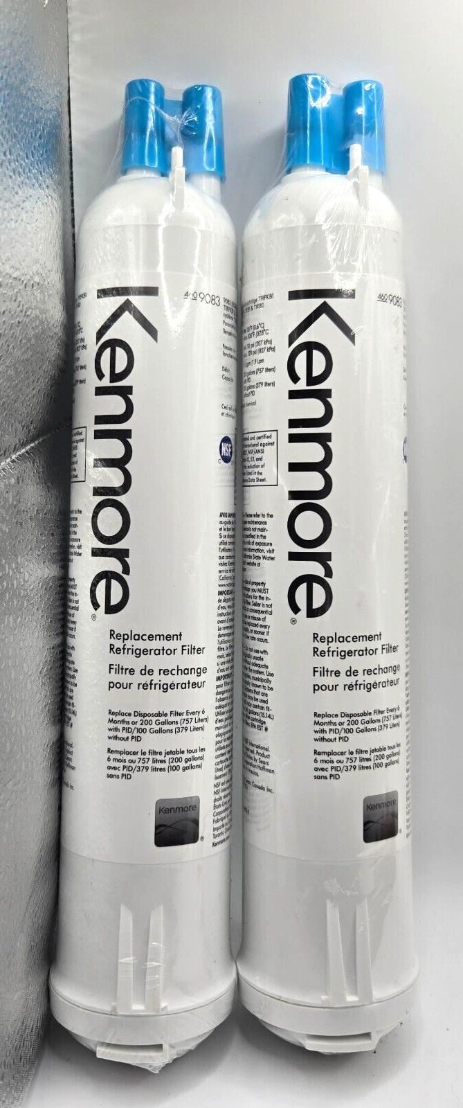 Kenmore 460-9083 Refrigerator Replacement Water Filters 2 PCS – New/Sealed