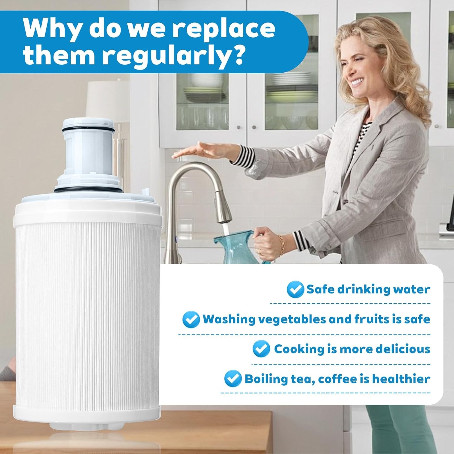 Fit For Amway eSpring Water Purifier Replacement Filter 100186 – UV Technology