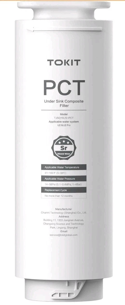 TOKIT PCT Replacement Filter for U2&U2 Pro, NSF/ANSI 58 Certified, Open box