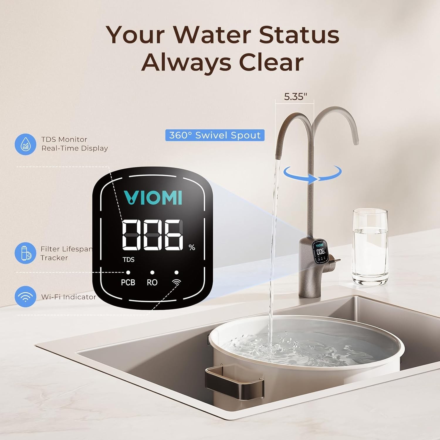 V6 PRO 9-stage Reverse Osmosis System, 600 GPD RO Tankless Water Filter System