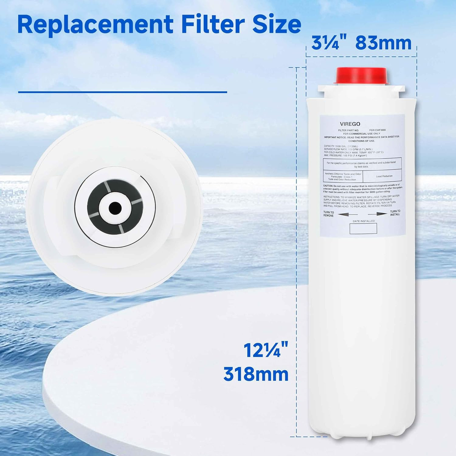 55897-C Filter for Halsey Taylor 558-9-8-C 513-00-C 558-98-C Water Fountains