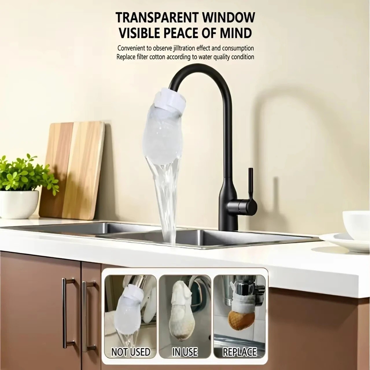 Cotton Filter Bag For Faucet, DIY Faucet Filter Cotton Bags Water Filters